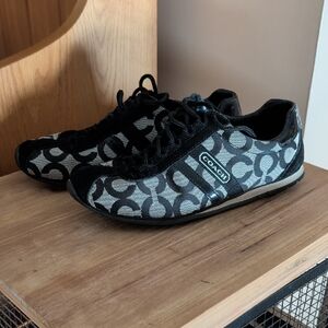 Coach Monogram Black and Gray Sneakers